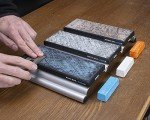 MPOWER 8x12 Inch - Triple Diamond Sharpening Whetstone - 3x Leather Strop, 3x Diamond Grades, 3x Strop Wax Compounds, Lapping Fluid and Tough Case – The Complete Wet Stone Sharpener Kit