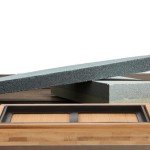 Bamboo Whetstone Holder with Rubber Base Set