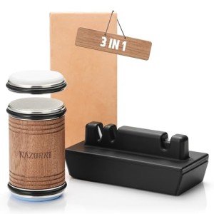 Japanese Whetstone Knife Sharpening Kit with Base