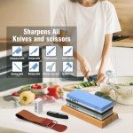 10-Piece Japanese Whetstone Knife Sharpening Set