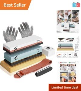 Japanese Whetstone Knife Sharpening Kit Set