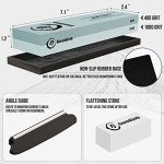 Premium Japanese Whetstone Knife Sharpening Set 400/1000