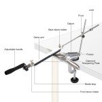 Japanese Whetstone Knife Sharpener Kit with 360° Rotation