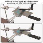 Japanese Whetstone Knife Sharpener Kit with 360° Rotation