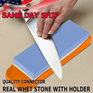 Japanese Whetstone 1000/3000 Knife Sharpener Set