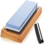 Sharp Pebble Whetstone 1000/6000 Grit with Base