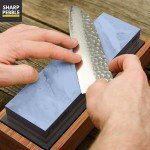 Sharp Pebble Whetstone 1000/6000 Grit with Base