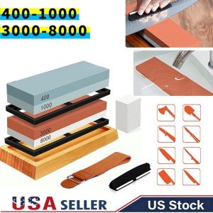 Japanese Whetstone Knife Sharpening Stone Set