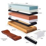 Japanese Whetstone Knife Sharpening Stone Set