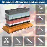Japanese Whetstone Knife Sharpener Set 400-8000 Grit