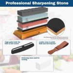 Japanese Whetstone Knife Sharpener Set 400-8000 Grit