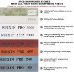 Japanese Whetstone Knife Sharpening Stone Set