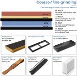 9-Piece Japanese Whetstone Knife Sharpening Set