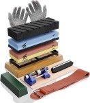 13-Piece Japanese Whetstone Knife Sharpening Set