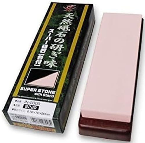 Naniwa Super Stone Ceramic Whetstone #220 with Stand