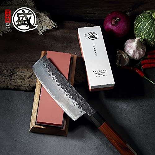 MITSUMOTO SAKARI Professional Japanese 1000/3000 Grit Whetstone