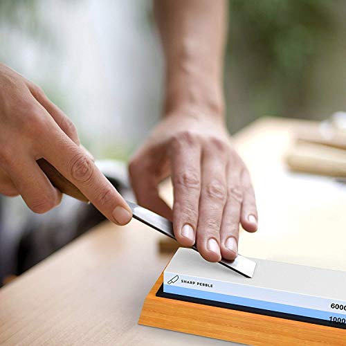 Premium 2 Side Whetstone 1000/6000 for Knife Sharpening