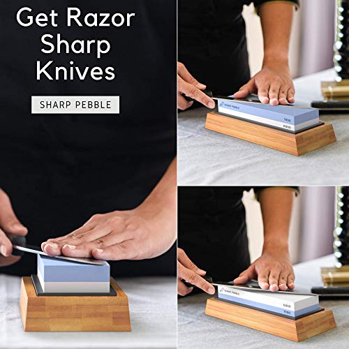 Premium 2 Side Whetstone 1000/6000 for Knife Sharpening