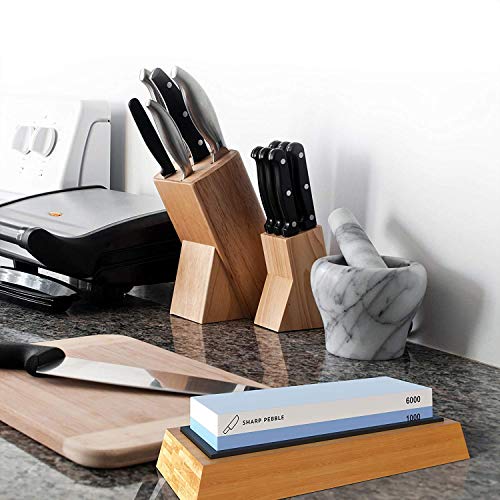Premium 2 Side Whetstone 1000/6000 for Knife Sharpening