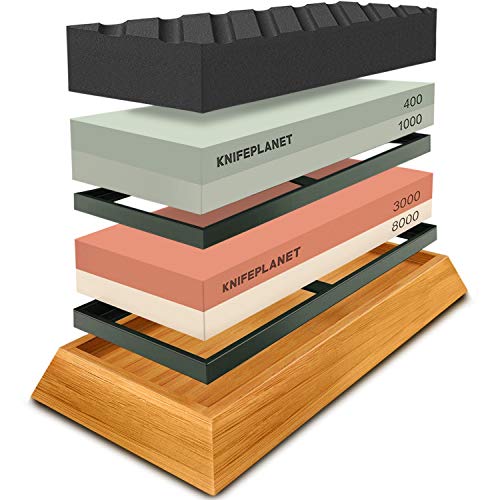 Japanese Whetstone Set - Professional Knife Sharpener
