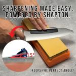 Shapton Orange Whetstone with Angle Guide, 1000 Grit