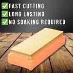 Shapton Orange Whetstone with Angle Guide, 1000 Grit