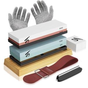 KERYE Professional Japanese Knife Sharpening Stone Set