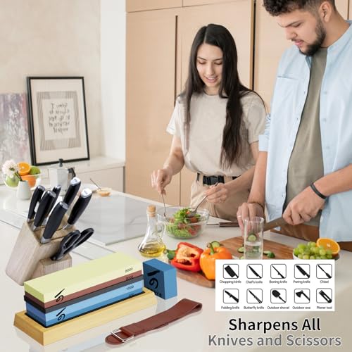 KERYE Professional Japanese Whetstone Knife Sharpening Set