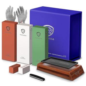 YEOPASDA Extra Large 3-Sided Whetstone Kit