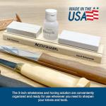 Japanese Whetstone Sharpening Stones Set with Honing Solution