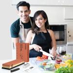 Premium Japanese Whetstone Knife Sharpening Set 400/1000