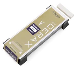 Suehiro Japanese Sharpening Stone New Cerax CR-8000-W Super finishing grit 8000, Stone Attached to a Non-Slip Base, Built-in Nagura Stone