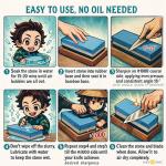 Japanese Whetstone Sharpening Stones Combo Set