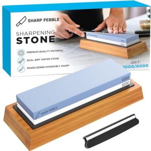 Premium 2 Side Whetstone 1000/6000 for Knife Sharpening