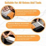 Goodjob 3-Side Diamond Whetstone for Knives