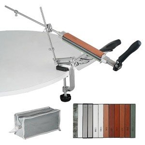 VEVOR 360° Knife Sharpening System with 12 Whetstones