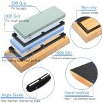 Japanese Whetstone Knife Sharpening Kit - 2 Sided