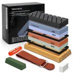 Japanese Whetstone Knife Sharpening Kit Dual Grit