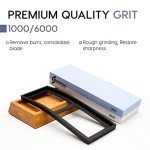 Japanese Whetstone Knife Sharpening Stone Set 1000/6000