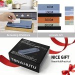 Japanese Whetstone Knife Sharpening Kit Dual Grit