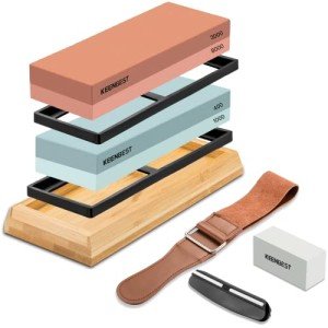 KEENBEST Premium Dual-Side Whetstone Sharpening Set