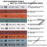 Pro Kitchen Knife Sharpener with 4 Whetstones