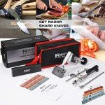 Pro Kitchen Knife Sharpener with 4 Whetstones