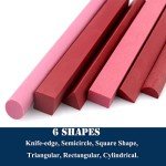 6-Piece Ruby Whetstone Sharpening Stone Set