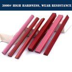 6-Piece Ruby Whetstone Sharpening Stone Set