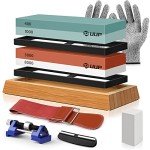9-Piece Japanese Whetstone Knife Sharpening Set