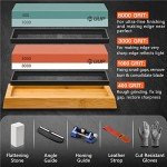 9-Piece Japanese Whetstone Knife Sharpening Set