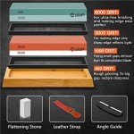 7-Piece Japanese Whetstone Sharpening Kit