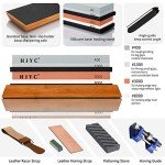 Japanese Whetstone Sharpening Stone Set, 4 Sides