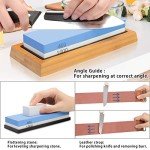 Japanese Whetstone 4-Sided Sharpening Stone Set